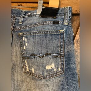 Lucky Brand Women's Distressed Blue Skinny Jeans